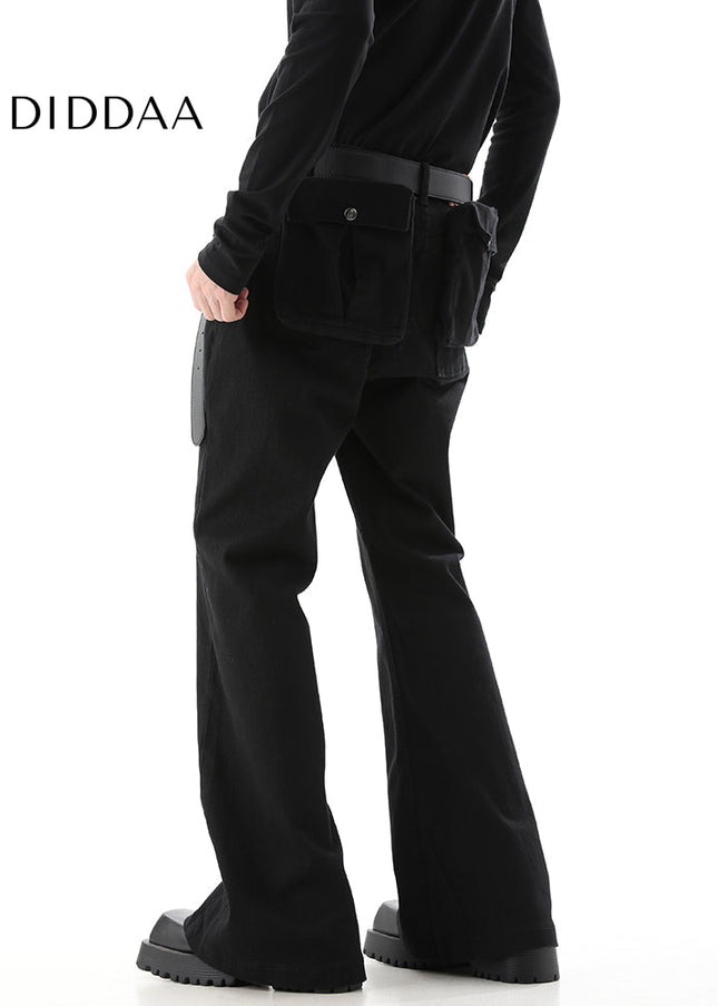 Khaki Detachable Pocket Cargo Pants for Men - Men’s Jeans