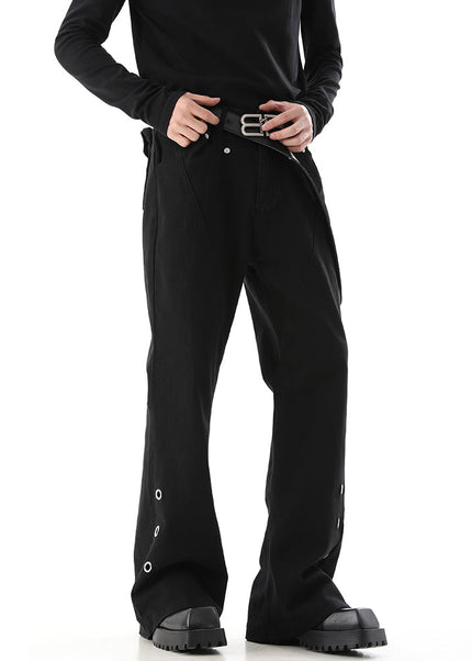 Khaki Detachable Pocket Cargo Pants for Men - Men’s Jeans