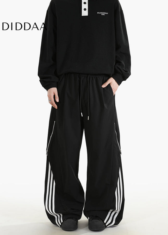 Khaki Loose Fit Casual Trousers for Men Spring Fashion - Unisex Sweatpants