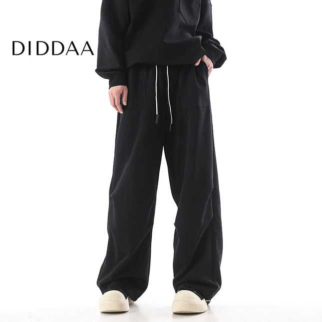 Khaki Loose Fit Paratrooper Pants for Men - S / Black - Unisex Sweatpants