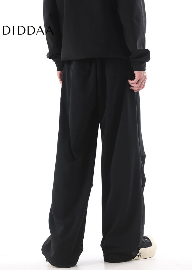 Khaki Loose Fit Paratrooper Pants for Men - Unisex Sweatpants