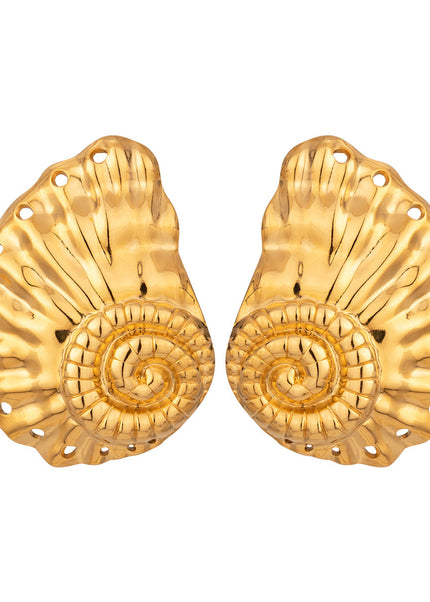 Jieding cross-border marine jewelry, stainless steel, exaggerated studs, high-quality ins, earrings, titanium steel, color-retaining earrings