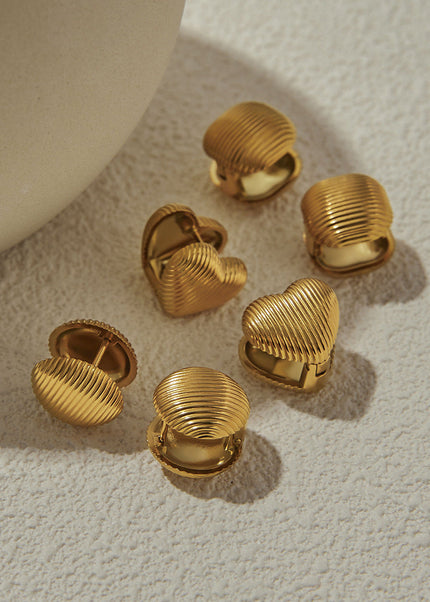 Jieding cross-border love stud earrings, stainless steel earrings, light luxury, high-end earrings, women's design, titanium steel jewelry cross-border