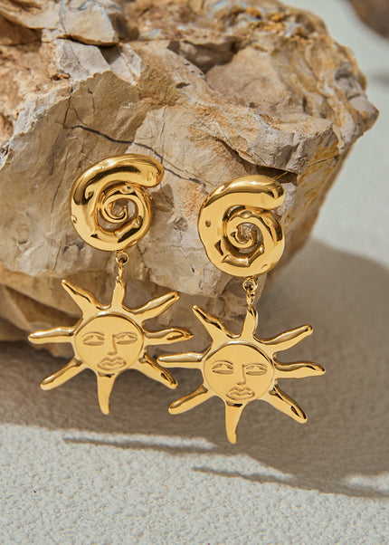 Jieding European and American stainless steel earrings, light luxury, high-end earrings, design sense, niche earrings, titanium steel jewelry, cross-border