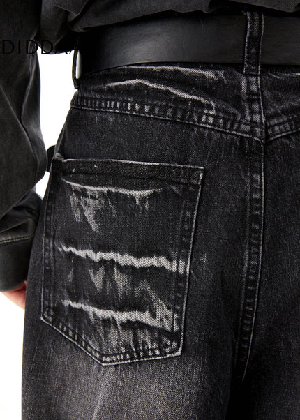 Light Blue Distressed Baggy Jeans for Men - Men’s Jeans