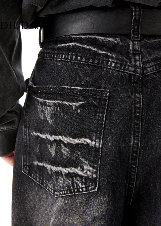 Light Blue Distressed Baggy Jeans for Men - Men’s Jeans