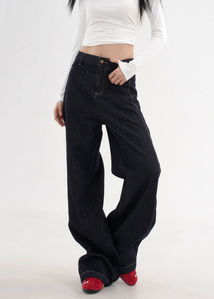 Light Blue Draped Casual AGUA Denim Jeans Women’s - Women’s Jeans