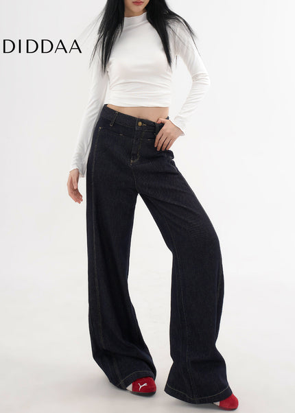 Light Blue Draped Casual AGUA Denim Jeans Women’s - Women’s Jeans