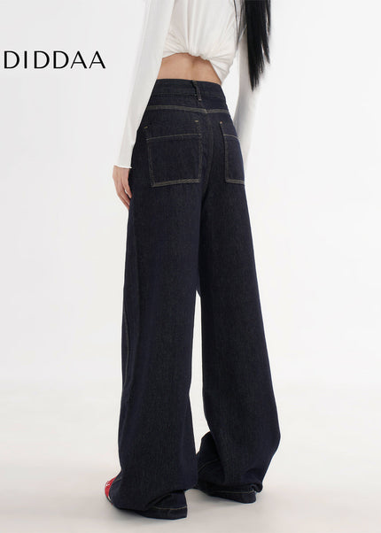Light Blue Draped Casual AGUA Denim Jeans Women’s - Women’s Jeans