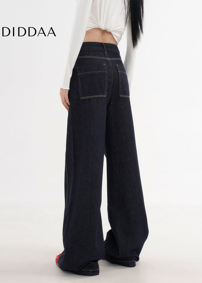 Light Blue Draped Casual AGUA Denim Jeans Women’s - Women’s Jeans