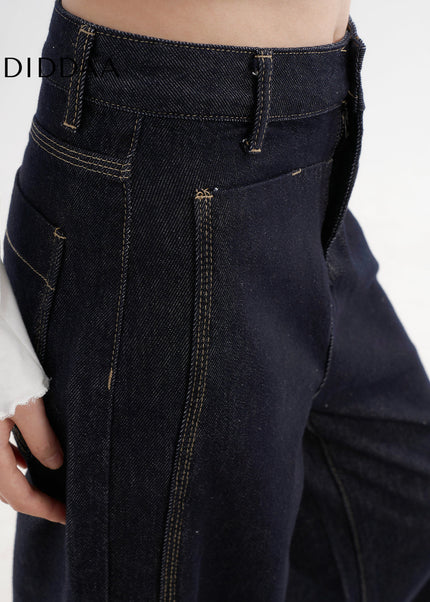 Light Blue Draped Casual AGUA Denim Jeans Women’s - Women’s Jeans