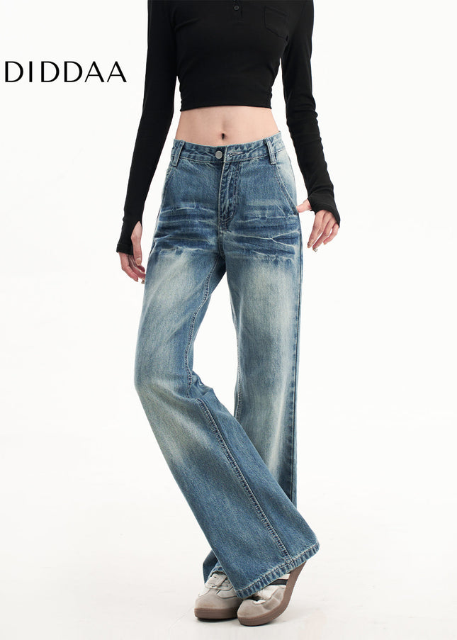 Light Blue High Waist Bootcut Jeans for Women - Women’s Jeans