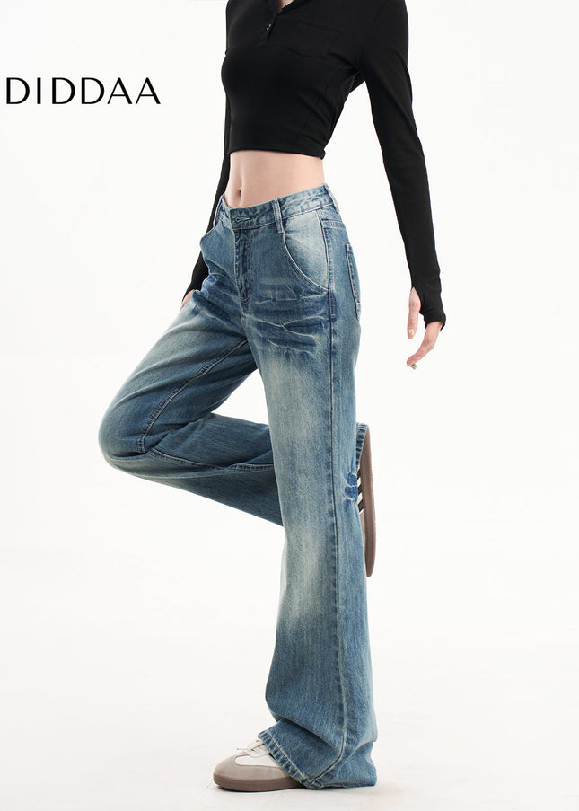 Light Blue High Waist Bootcut Jeans for Women - Women’s Jeans