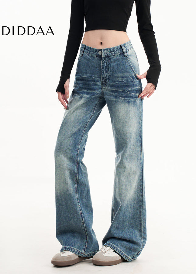 Light Blue High Waist Bootcut Jeans for Women - Women’s Jeans