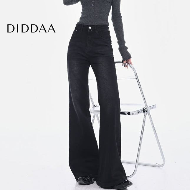 Black Stretch High Waist Bootcut Jeans for Women - S / Black - Women’s Jeans