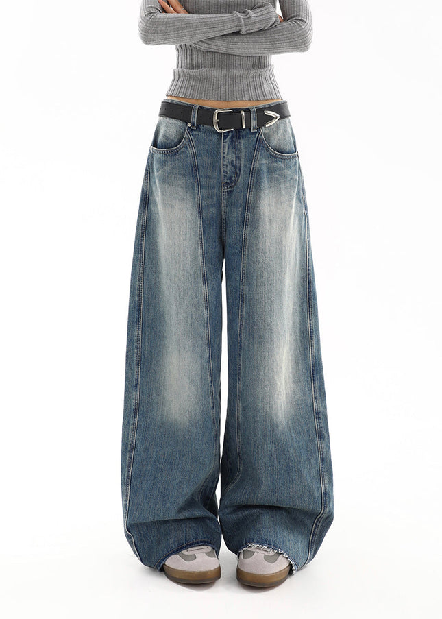 Light Blue High Waist Straight Jeans Women’s Spring 2025 - Women’s Jeans