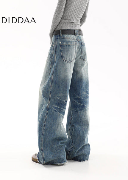 Light Blue High Waist Straight Jeans Women’s Spring 2025 - Women’s Jeans