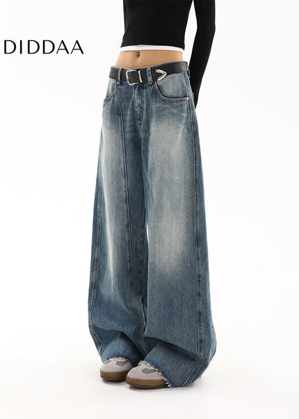 Light Blue High Waist Straight Jeans Women’s Spring 2025 - Women’s Jeans