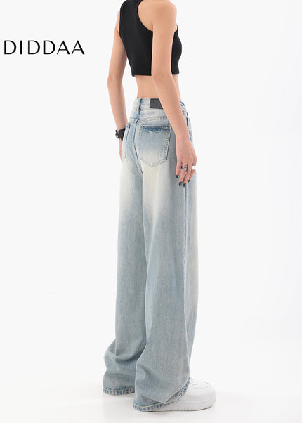Light Blue High Waist Wide Leg Jeans for Women - Women’s Jeans