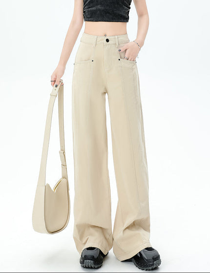 Light Blue High-Waisted Loose Cargo Jeans Women’s - Women’s Jeans