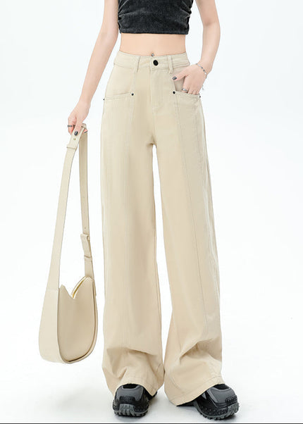 Light Blue High-Waisted Loose Cargo Jeans Women’s - Women’s Jeans
