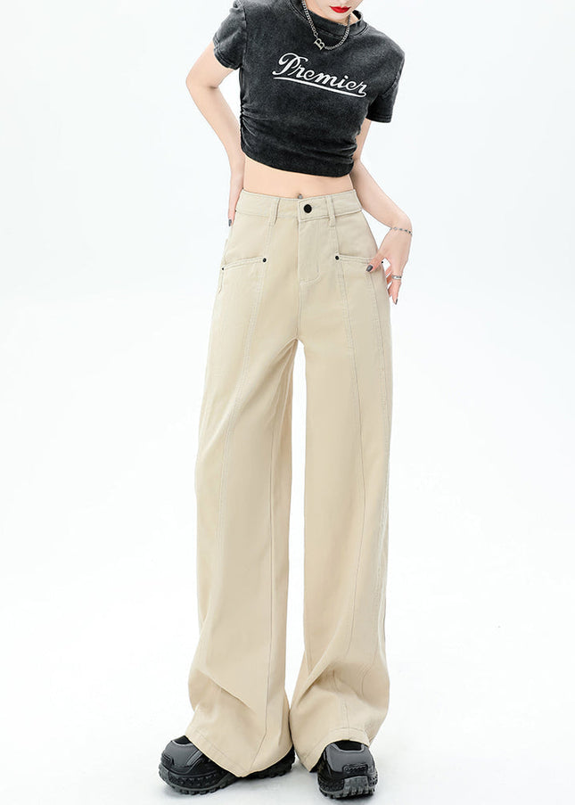 Light Blue High-Waisted Loose Cargo Jeans Women’s - Women’s Jeans