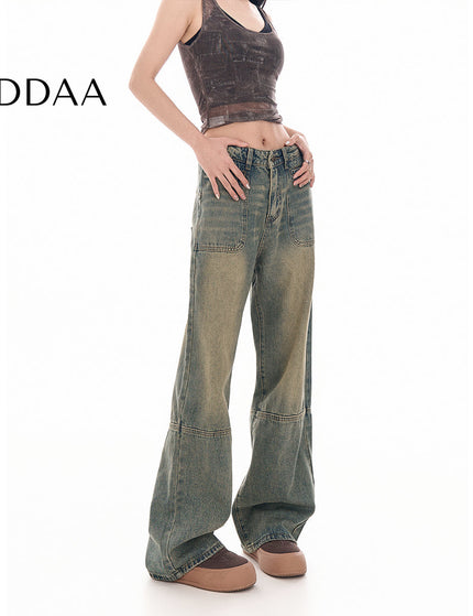 Light Blue High-Waisted Loose Vintage Jeans Pants - XS / Vintage Blue - Women’s Jeans