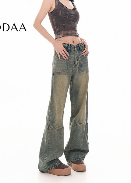Light Blue High-Waisted Loose Vintage Jeans Pants - XS / Vintage Blue - Women’s Jeans