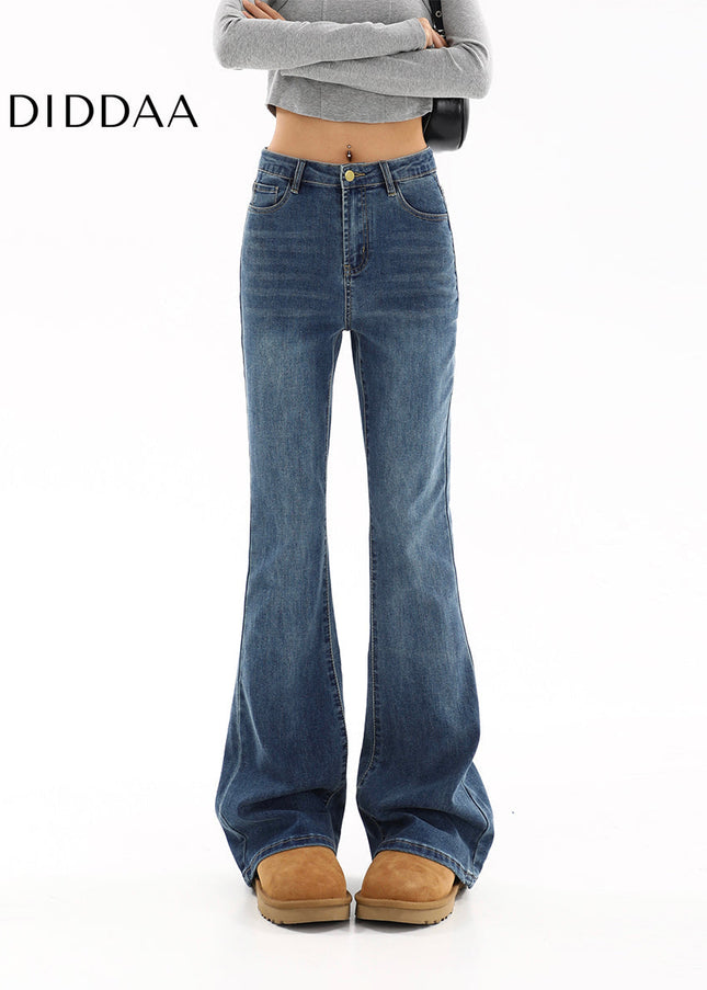 Light Blue High-Waisted Slim Bootcut Jeans Women’s 2025 - Women’s Jeans