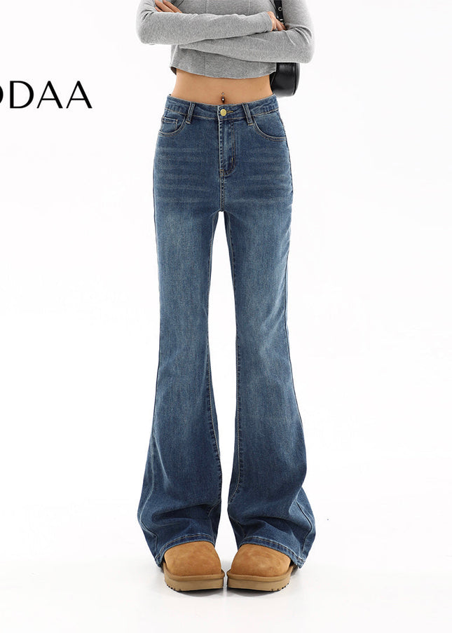 Light Blue High-Waisted Slim Bootcut Jeans Women’s 2025 - S / Blue - Women’s Jeans