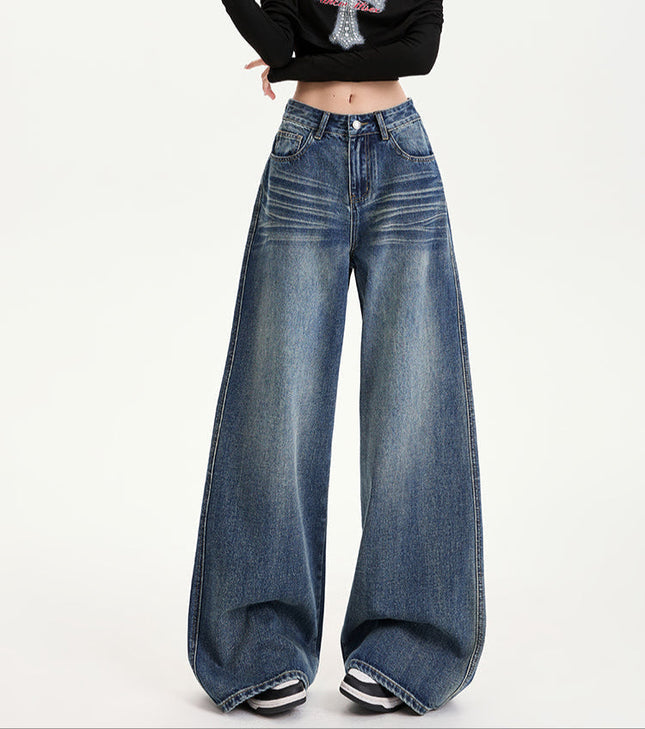 Light Blue High-Waisted Wide-Leg Jeans for Women - Women’s Jeans