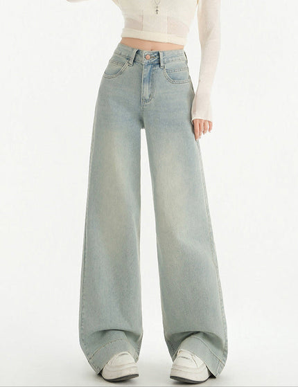 Light Blue High-Waisted Wide-Leg Jeans for Women - Women’s Jeans