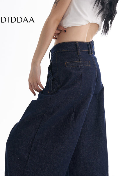 Light Blue High-Waisted Wide-Leg Jeans for Women - Women’s Jeans