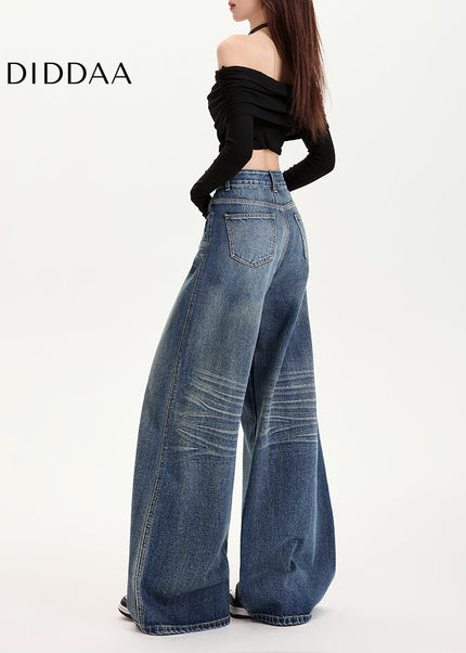 Light Blue High-Waisted Wide-Leg Jeans for Women - Women’s Jeans