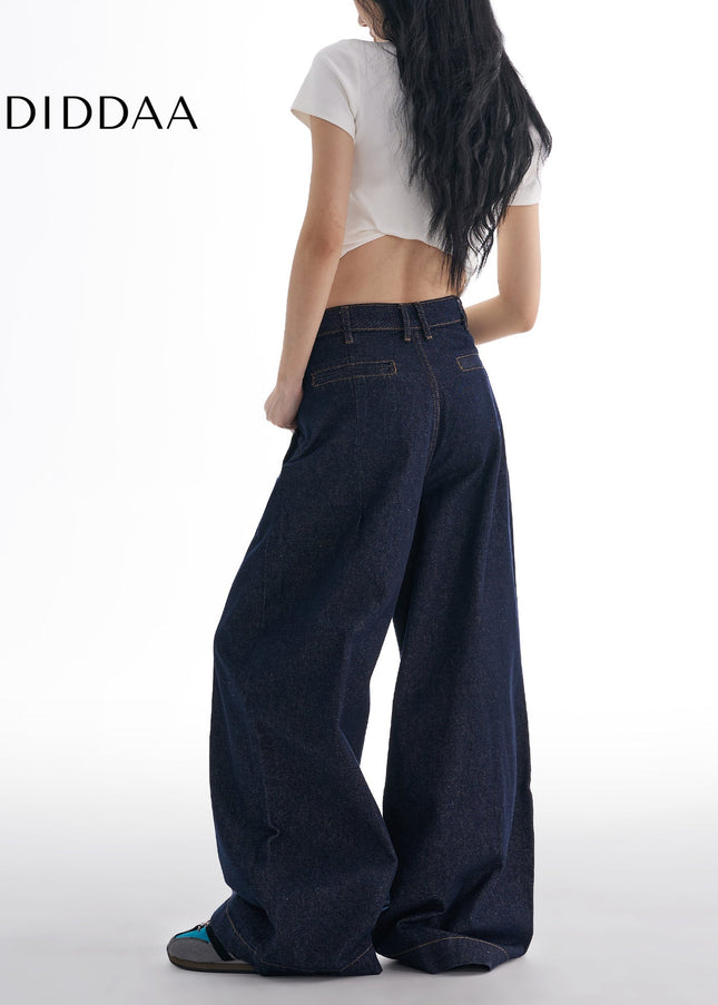 Light Blue High-Waisted Wide-Leg Jeans for Women - Women’s Jeans