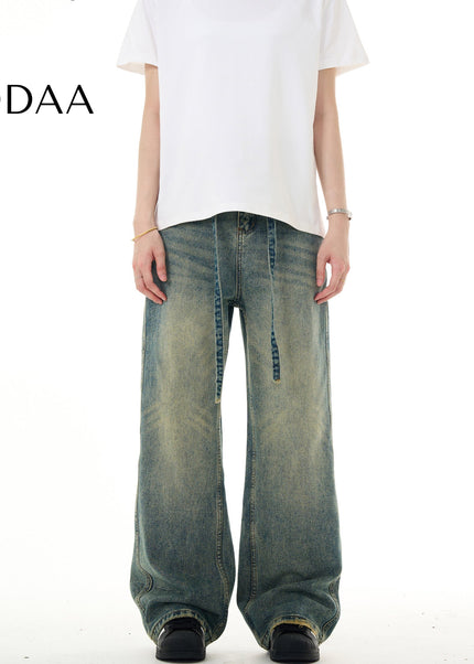 Light Blue Loose Fit Baggy Jeans MADWITCH American Retro - S / Vintage Blue - Men’s Jeans