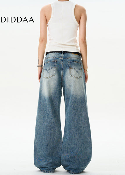 Light Blue Loose Fit Bootcut Jeans for Men - Men’s Jeans