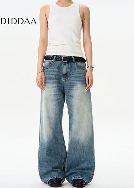 Light Blue Loose Fit Bootcut Jeans for Men - Men’s Jeans