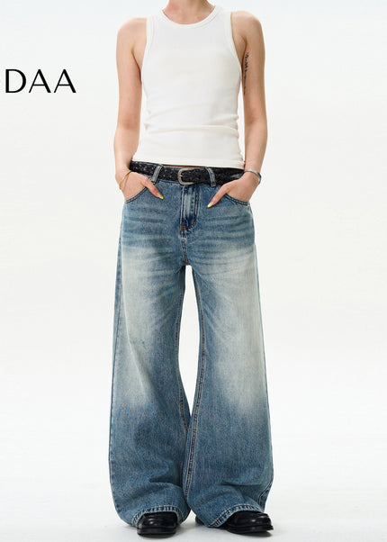 Light Blue Loose Fit Bootcut Jeans for Men - S / Mid Blue - Men’s Jeans