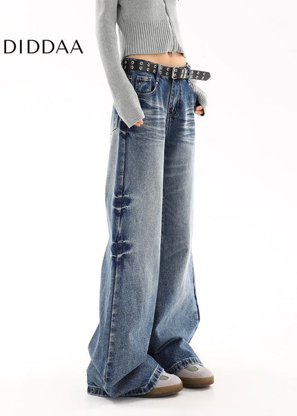 Light Blue Loose Fit Bootcut Jeans for Women - Women’s Jeans