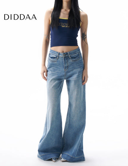 Light Blue Loose Fit Straight Jeans Women’s Spring 2025 - XS / Mid Blue - Women’s Jeans