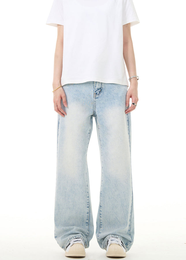 Light Blue Loose Fit Vintage Jeans for Men and Women - Men’s Jeans