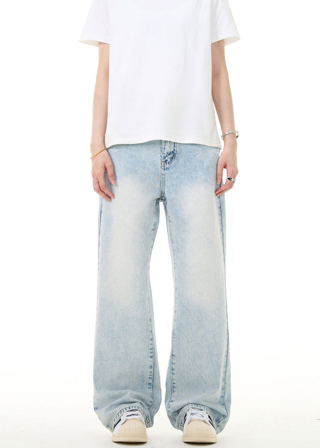 Light Blue Loose Fit Vintage Jeans for Men and Women - Men’s Jeans