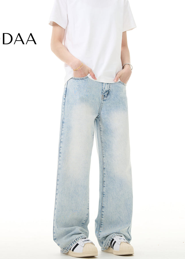 Light Blue Loose Fit Vintage Jeans for Men and Women - S / Light Blue - Men’s Jeans