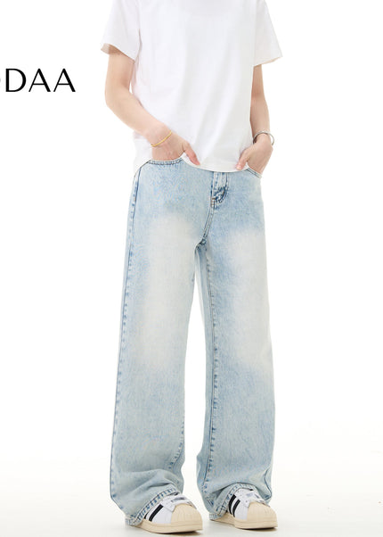 Light Blue Loose Fit Vintage Jeans for Men and Women - S / Light Blue - Men’s Jeans
