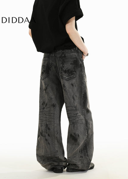 Light Blue Loose Fit Wide-Leg Jeans for Men and Women - Men’s Jeans