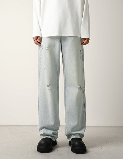 Light Blue Loose Fit Wide-Leg Jeans for Men - S / Light Blue - Men’s Jeans