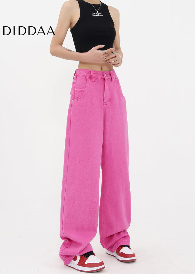 Light Blue Loose High Waist Wide Leg Jeans - Women’s Jeans