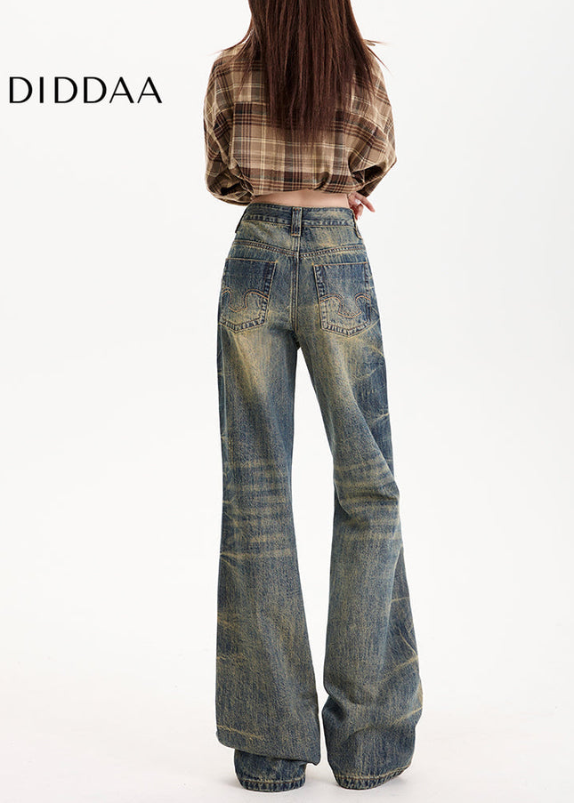 Light Blue Low-Waisted Bootcut Jeans for Women - Women’s Jeans