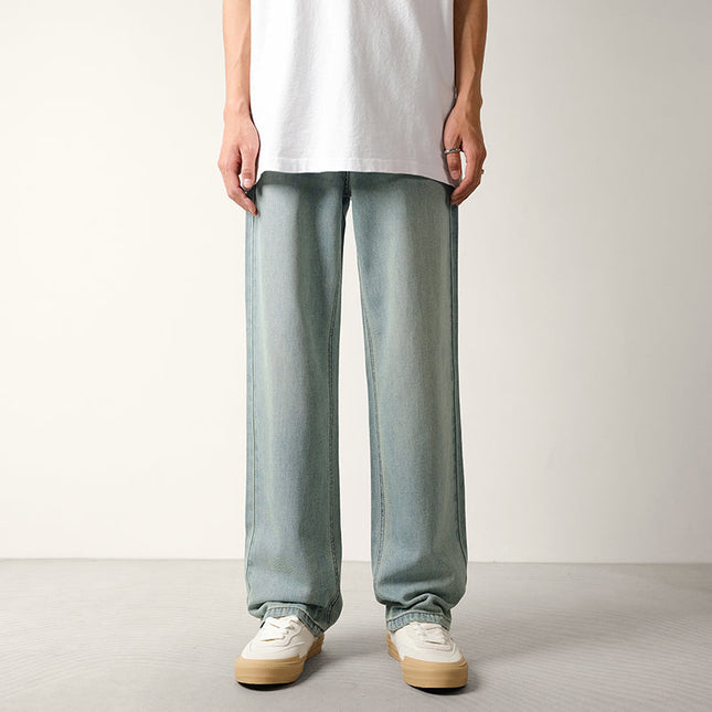Light Blue Nostalgic Wash Loose Fit Jeans - 28 / Light Blue - Men’s Jeans